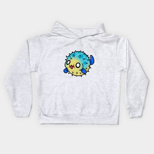 Pufferfish Kids Hoodie by gh0stbugga